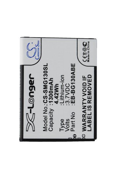 Samsung Batteri (1300 mAh 3.7 V) passende til Batteri til Samsung SM-G130E