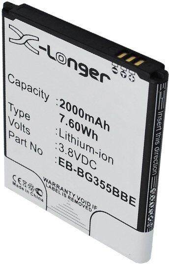 Samsung Batteri (2000 mAh 3.8 V) passende til Batteri til Samsung SM-G3589V