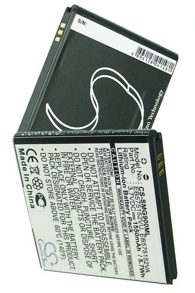 Samsung Batteri (1550 mAh 3.7 V) passende til Batteri til Samsung GT-i9000 Galaxy S