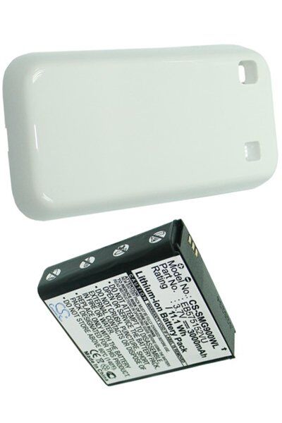 T-Mobile Batteri (3000 mAh 3.7 V, Hvit) passende til Batteri til T-Mobile Vibrant