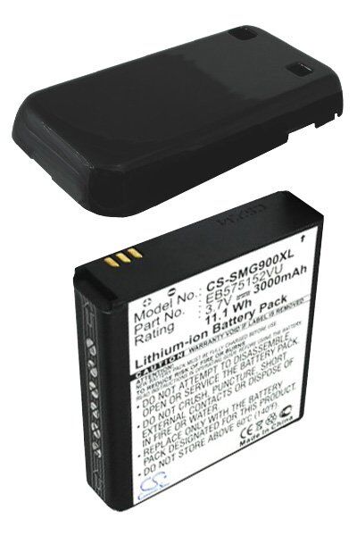 Samsung Batteri (3000 mAh 3.7 V, Sort) passende til Batteri til Samsung GT-i9000