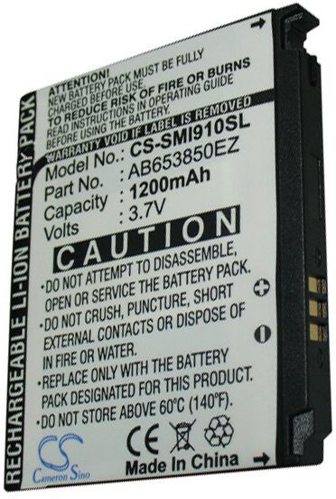 Samsung Batteri (1200 mAh 3.7 V) passende til Batteri til Samsung GT-I8000-