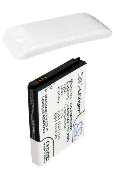 US Cellular Batteri (3300 mAh 3.7 V, Hvit) passende til Batteri til US Cellular Galaxy S3 LTE