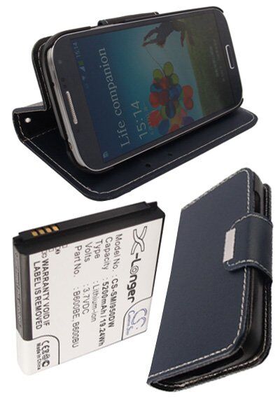 Samsung Batteri (5200 mAh 3.7 V, Mørk blå) passende til Batteri til Samsung SHV-E330K Galaxy S IV