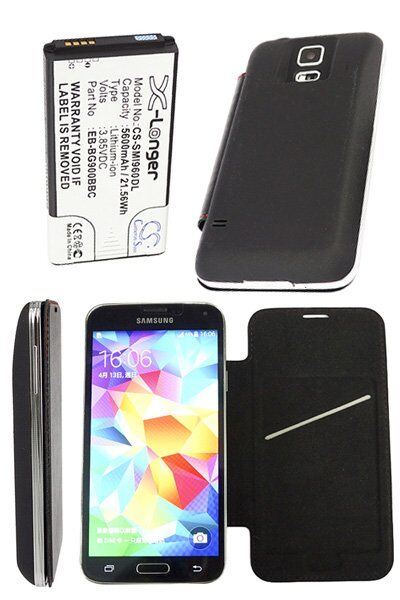 Samsung Batteri (5600 mAh 3.85 V, Sort) passende til Batteri til Samsung SM-G9006V Galaxy S5