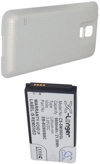 Samsung Batteri (5600 mAh 3.85 V, Hvit) passende til Batteri til Samsung Galaxy S5 Prime LTE