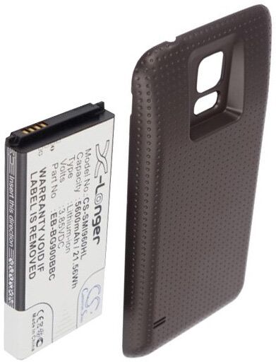 Samsung Batteri (5600 mAh 3.85 V, Sort) passende til Batteri til Samsung SM-G900A Galaxy S5