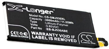 Samsung Batteri (3000 mAh 3.85 V, Sort) passende til Batteri til Samsung SM-J530FM/DS