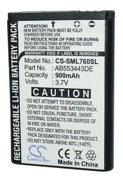 Samsung Batteri (900 mAh 3.1 V) passende til Batteri til Samsung SGH-L768