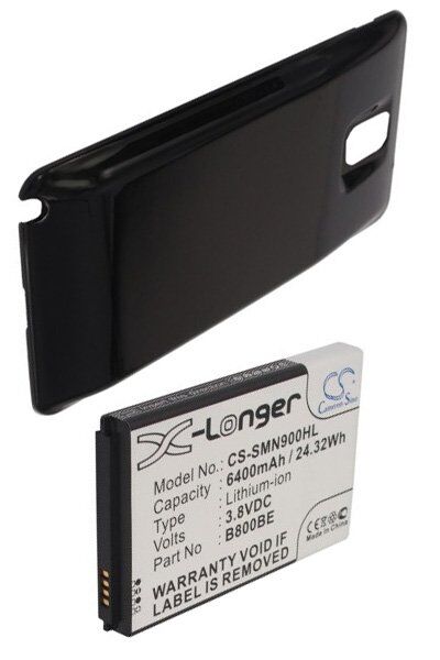 Samsung Batteri (6400 mAh 3.7 V, Sort) passende til Batteri til Samsung SGH-N075