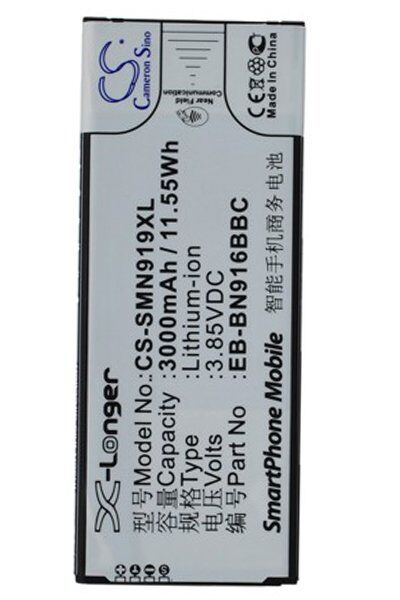 Samsung Batteri (3000 mAh 3.85 V, NFC) passende til Batteri til Samsung SM-N9108 Galaxy Note IV