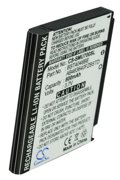 Samsung Batteri (800 mAh 3.7 V) passende til Batteri til Samsung SGH-G808