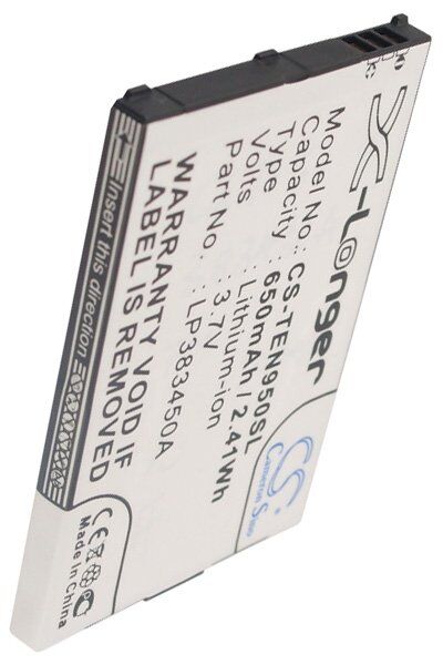 Telefunken Batteri (650 mAh 3.7 V) passende til Batteri til Telefunken EuroFon T95