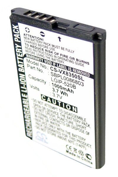 LG Batteri (800 mAh 3.7 V) passende til Batteri til LG UX310