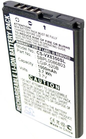 LG Batteri (800 mAh 3.7 V) passende til Batteri til LG VX5400