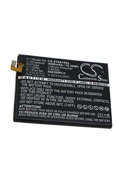 ZTE Batteri (4000 mAh 3.8 V, Sort) passende til Batteri til ZTE BA610