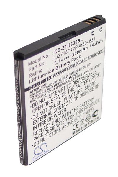 ZTE Batteri (1200 mAh 3.7 V) passende til Batteri til ZTE Prelude Z992