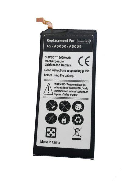 Samsung Batteri (2600 mAh 3.8 V, Sort) passende til Batteri til Samsung SM-A500F