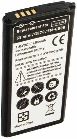 Samsung Batteri (2300 mAh 3.8 V, Sort) passende til Batteri til Samsung Galaxy S5 Mini