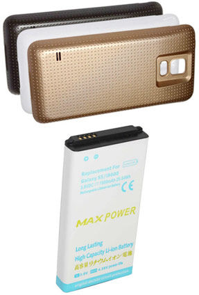 Samsung Batteri (6500 mAh 3.8 V, Sort) passende til Batteri til Samsung GT-I9700 Galaxy S5