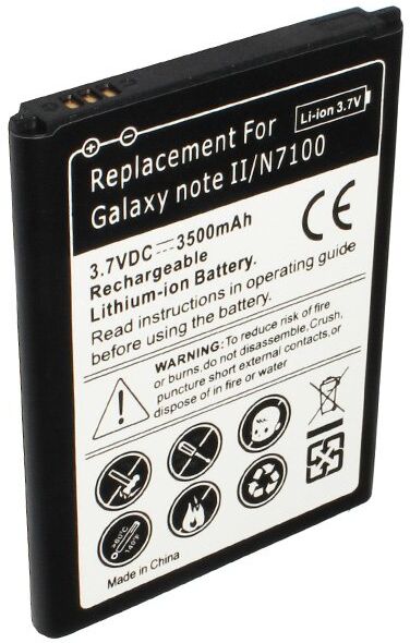 Samsung Batteri (3500 mAh 3.7 V, Sort) passende til Batteri til Samsung GT-N7105 Galaxy Note II LTE