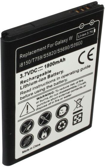 Samsung Batteri (1800 mAh 3.7 V, Sort) passende til Batteri til Samsung Galaxy Precedent