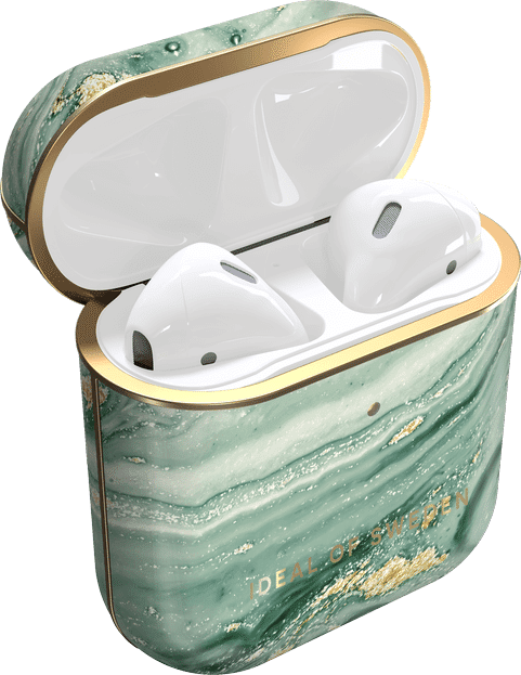 Ideal Airpods Etui, Mint Swirl Marble