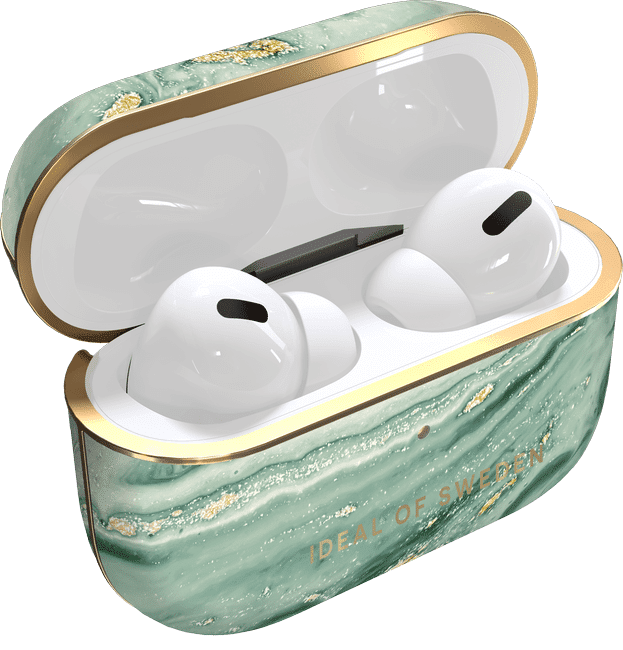 Ideal Airpods Pro Etui, Mint Swirl Marble