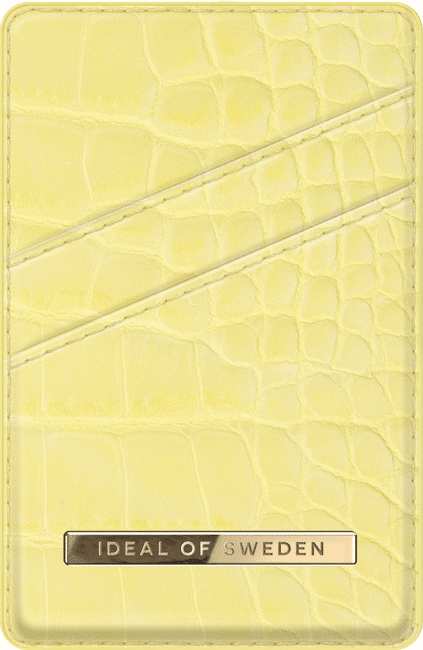 Ideal Atelier Magnet Card Holder, Lemon Croco