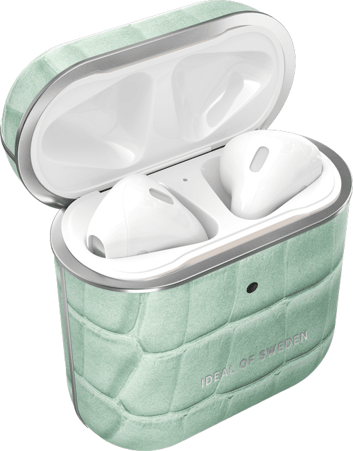 Ideal Atelier Airpods Etui, Mint Croco