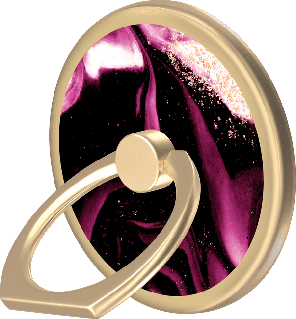 Ideal Magnetic Ring Mount, Golden Ruby Marble