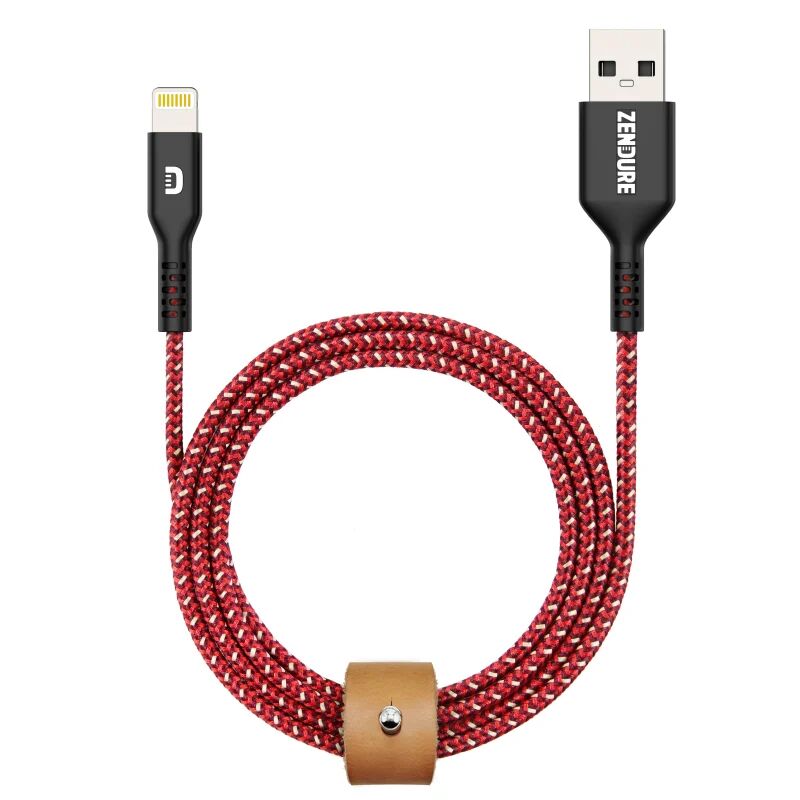 Zendure SuperCord Lightning Cable 1m Rød