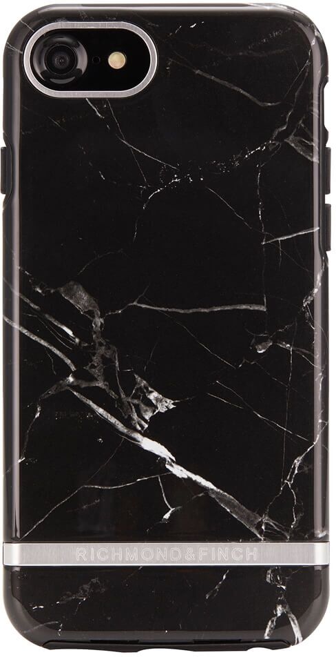 Richmond & Finch Richmond And Finch Black Marble - Silver iPhone 6/6S/7/8 Cover