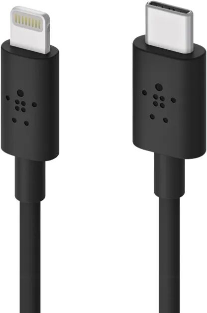 Belkin Mixit USB-C til Lightning-kabel 1,2 m Svart