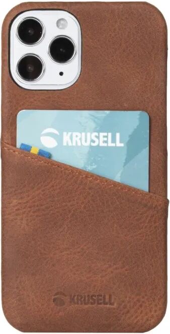 Krusell Lommebokdeksel for iPhone 12 Mini Cognac