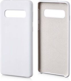 Andersson Silicone Case w/ Microfiber White for Samsung Galaxy S10