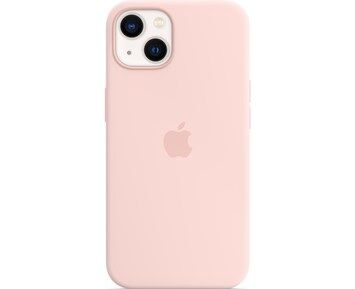 Apple iPhone 13 Silicone Case with MagSafe – Chalk Pink
