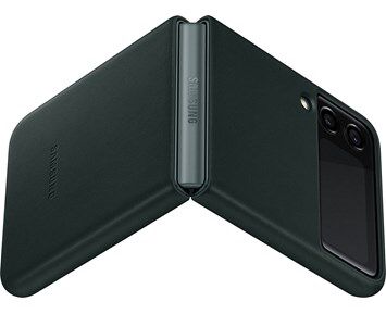 Samsung Leather Cover for Z Flip 3 Green
