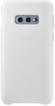 Samsung Galaxy S10e Leather Cover - White