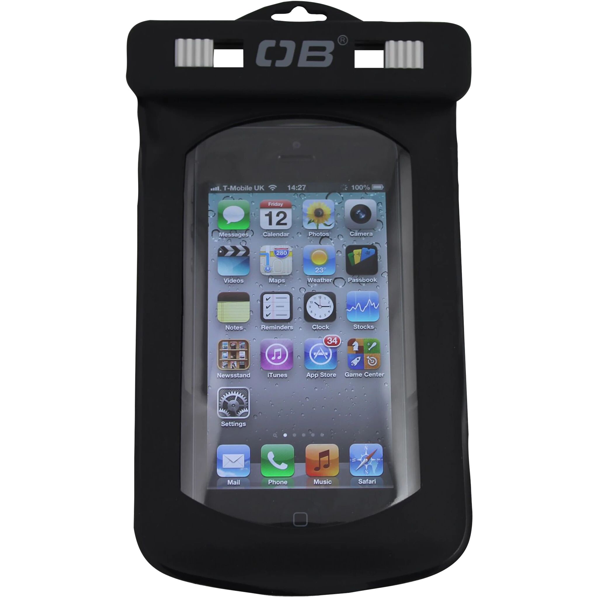 OVERBOARD Window Phone Case Small, etui til mobil S BLACK