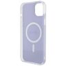 Etui GUESS Hardace IML Iridescent Magsafe do iPhone 15 Plus 6,7 cala Fioletowy GUHMP15MHITSU