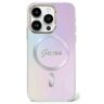 Etui GUESS Hardace IML Iridescent Magsafe do iPhone 15 Pro 6,1 cala Fioletowy GUHMP15LHITSU