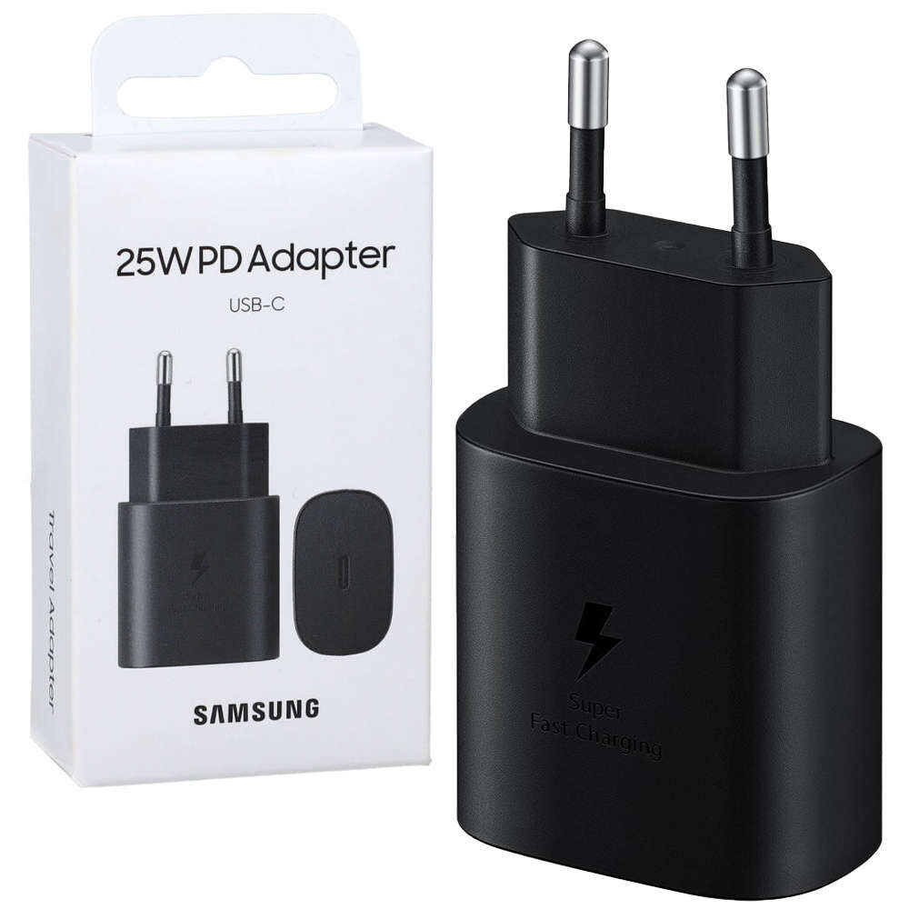 Samsung Oryginalna ładowarka sieciowa Samsung EP-TA800EBE USB-C 25W do Galaxy S21 S20 Plus Black