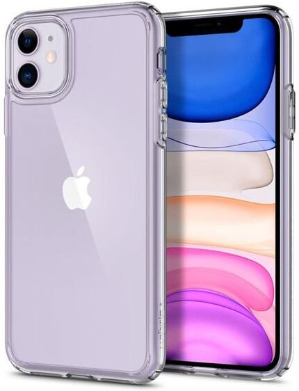 Spigen Etui Spigen Ultra Hybrid do Apple iPhone 11 Crystal Clear + Szkło Glas.tR