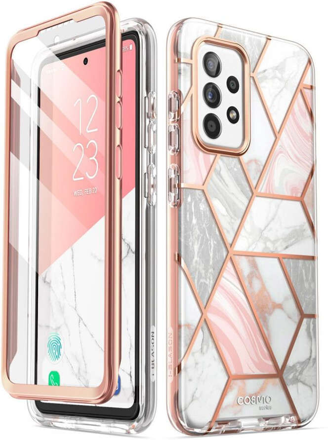 Etui futerał Supcase Cosmo do Samsung Galaxy A52/ A52S Marble Pink