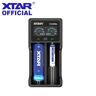 Carregador de Bateria Recarregável XTAR USB Type-C  Função Power Bank  Baterias Li-ion  21700  1.2V