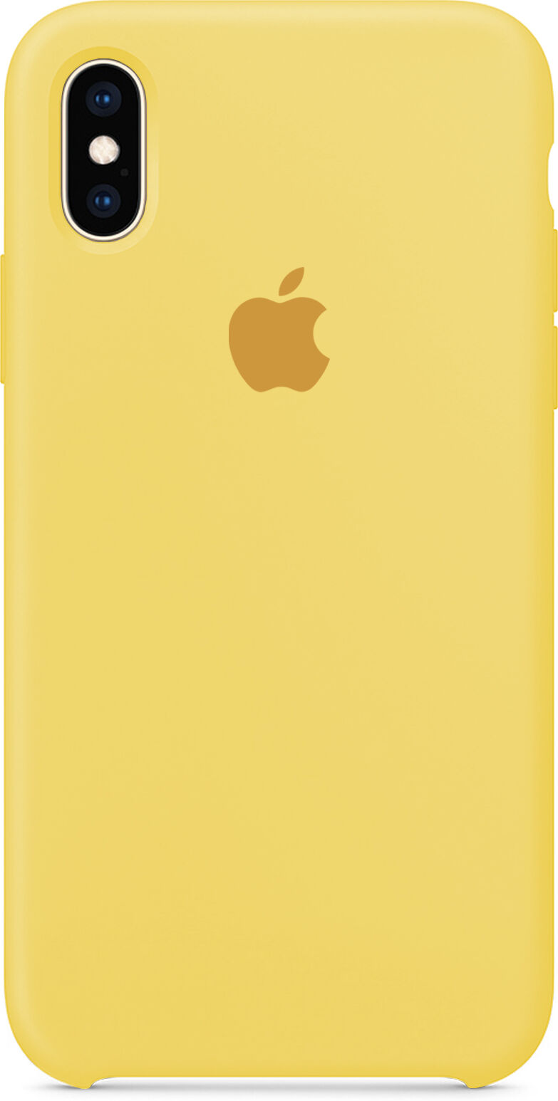 Apple Capa silicone Amarelo claro iPhone XS