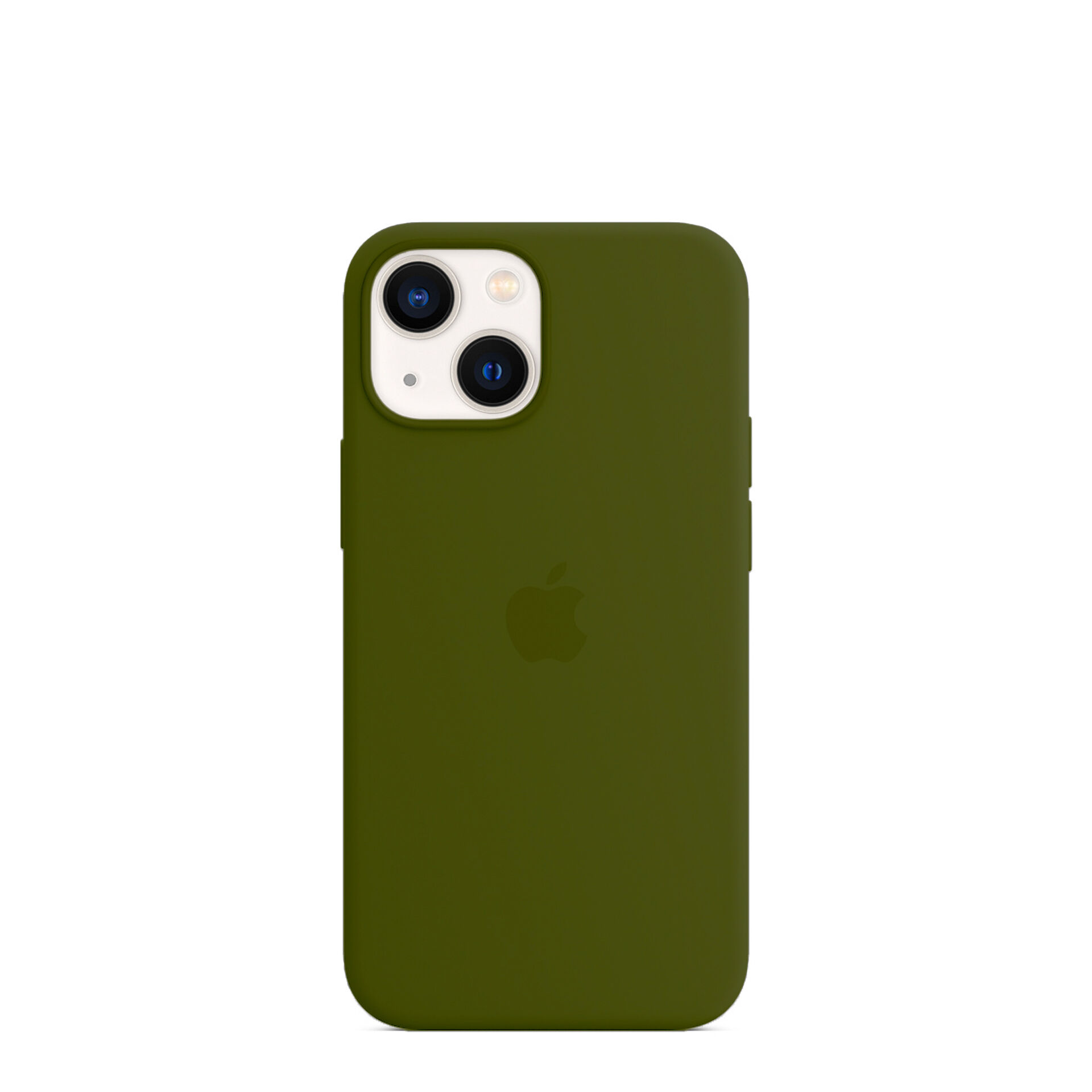 Apple Capa Silicone Verde Musgo iPhone 13 Mini Novo