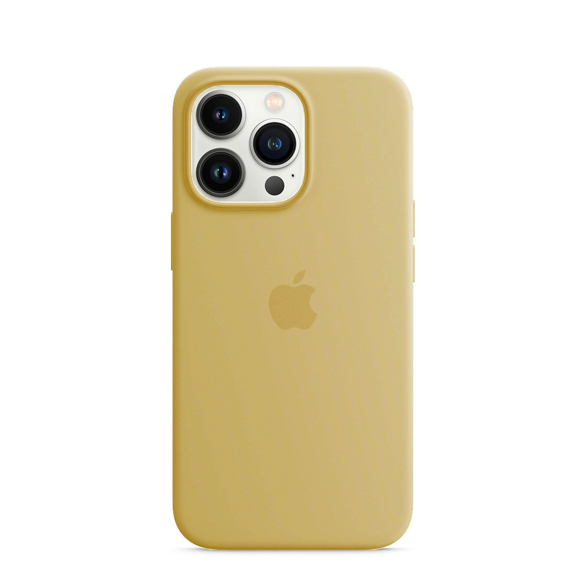 Apple Capa Silicone Amarelo iPhone 13 Pro Novo