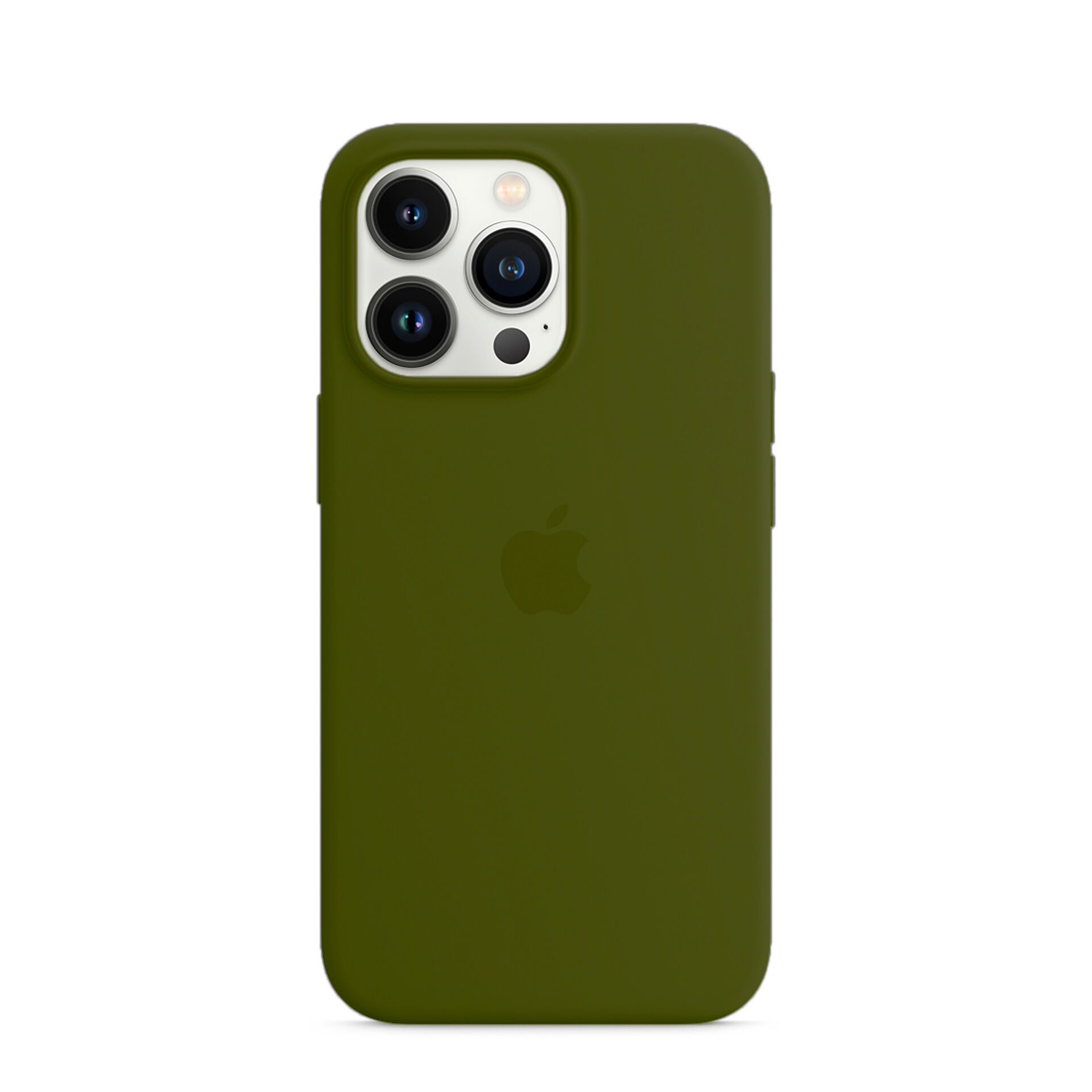 Apple Capa Silicone Verde Musgo iPhone 13 Pro Novo